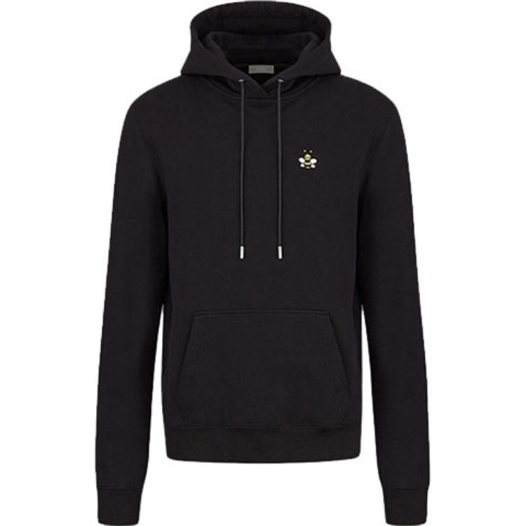 Dior Black Embroidered Bee Hoodie - New Season Release 933J600B0531-982