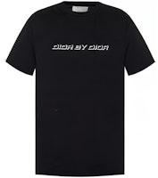 DIOR Black Embroidered Logo Print Short Sleeve T-Shirt 863J611K0910-980 DIOR Black Embroidered Logo Print Short Sleeve T-Shirt 863J611K0910-980