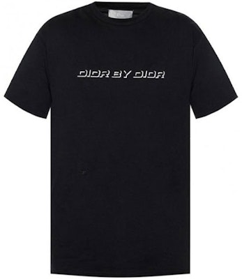 DIOR 黑色刺繡Logo印花短袖T恤 863J611K0910-980 Order DIOR 黑色刺繡Logo印花短袖T恤 863J611K0910-980