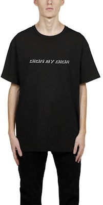 DIOR 黑色刺繡Logo印花短袖T恤 863J611K0910-980 Lookbook DIOR 黑色刺繡Logo印花短袖T恤 863J611K0910-980