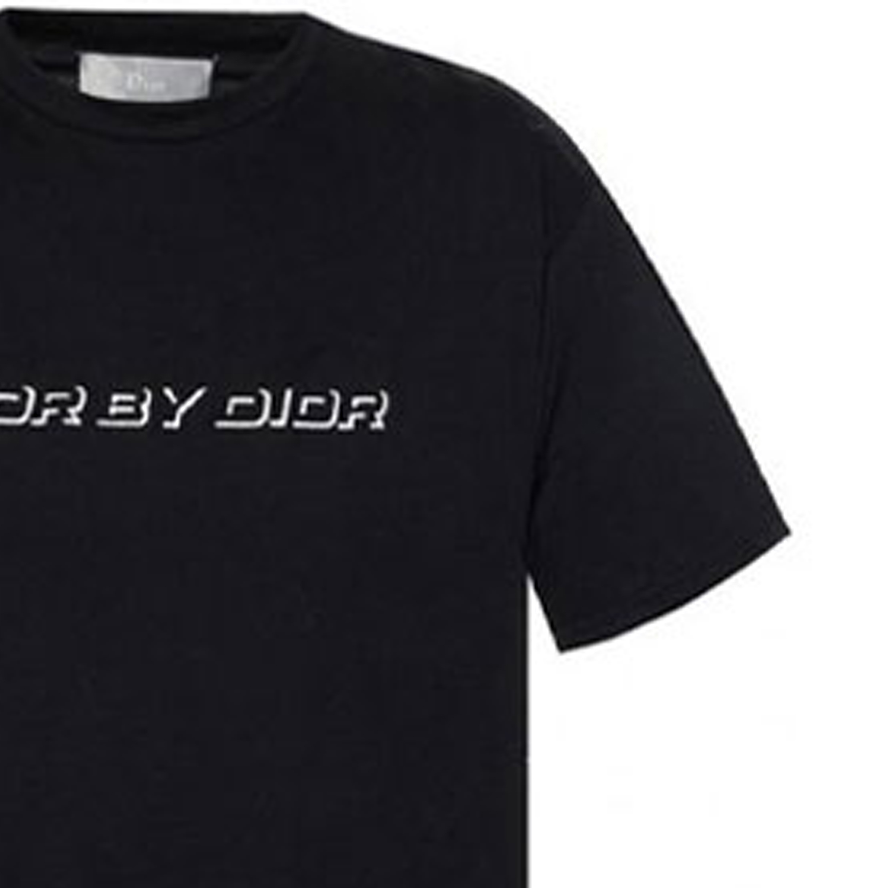 Sizing ディオール ブラック 刺繍ロゴプリント 半袖Tシャツ 863J611K0910-980