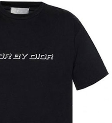 DIOR 黑色刺繡Logo印花短袖T恤 863J611K0910-980 Sizing DIOR 黑色刺繡Logo印花短袖T恤 863J611K0910-980