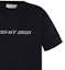 Sizing DIOR 黑色刺繡Logo印花短袖T恤 863J611K0910-980