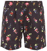 DIOR Black Floral-Pattern Technical Fabric Shorts 733B002W8484-971 DIOR Black Floral-Pattern Technical Fabric Shorts 733B002W8484-971