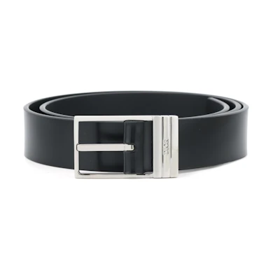 DIOR Black Grain Leather Belt with Buckle 3cm 4307PLYGL-H03E