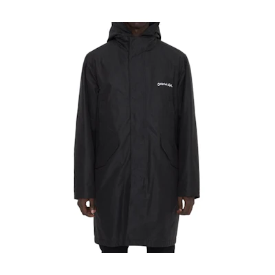DIOR Black Hooded Zipper Jacket Long-Sleeve Loose-Fit Mid-Length 413C303B6281-C980