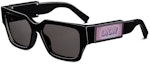 Order DIOR 男士黑色不规则侧标太阳镜 CD SU 16A0