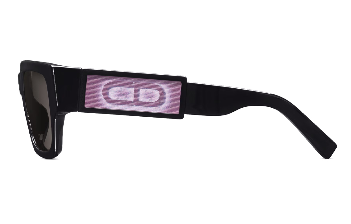 Lookbook DIOR 男士黑色不规则侧标太阳镜 CD SU 16A0