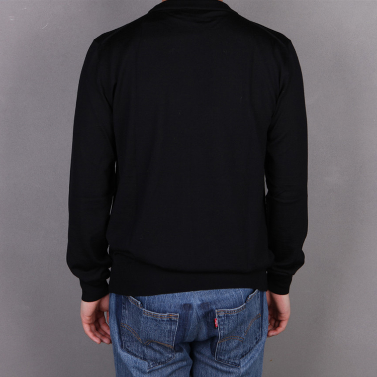 Shop DIOR Hitam Laser Letter Cherry Blossom Knit Wool Sweater Unisex. 933M642CT049-980