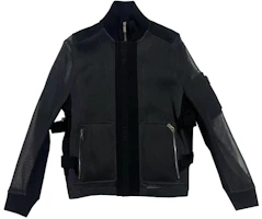 DIOR Black Logo Baseball Collar Cutout Casual Jacket 013C442A0054-C889 DIOR Black Logo Baseball Collar Cutout Casual Jacket 013C442A0054-C889