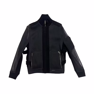DIOR Black Logo Baseball Collar Cutout Casual Jacket 013C442A0054-C889