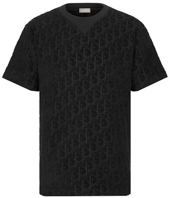 DIOR Camiseta Negra Manga Corta con Logo Jacquard 113J692A0614-C989 Buy DIOR Camiseta Negra Manga Corta con Logo Jacquard 113J692A0614-C989