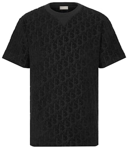DIOR Camiseta Negra Manga Corta con Logo Jacquard 113J692A0614-C989 Order DIOR Camiseta Negra Manga Corta con Logo Jacquard 113J692A0614-C989