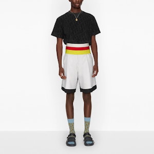 DIOR Camiseta Negra Manga Corta con Logo Jacquard 113J692A0614-C989 Shop DIOR Camiseta Negra Manga Corta con Logo Jacquard 113J692A0614-C989