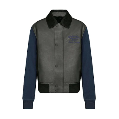 DIOR Black Long Sleeve Jacket with Logo and Single-Breasted Design 213L438A0575-C985