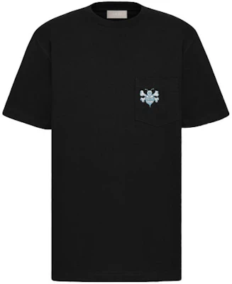 Dior Kaos Hitam Longgar Bordir Lebah Lengan Pendek 033J644A0554-C985 Buy Dior Kaos Hitam Longgar Bordir Lebah Lengan Pendek 033J644A0554-C985