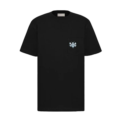 Dior Black Loose Fit Bee Embroidery Short Sleeve T-Shirt 033J644A0554-C985