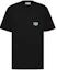 Order Dior Kaos Hitam Longgar Bordir Lebah Lengan Pendek 033J644A0554-C985