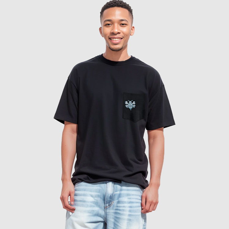 Dior Black Loose Fit Bee Embroidery Short Sleeve T-Shirt 033J644A0554-C985 圖 5