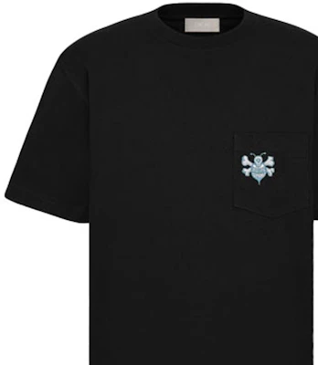 Dior Kaos Hitam Longgar Bordir Lebah Lengan Pendek 033J644A0554-C985 Details for Dior Kaos Hitam Longgar Bordir Lebah Lengan Pendek 033J644A0554-C985
