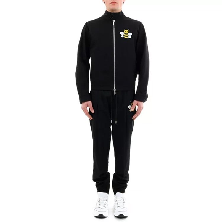 Details for DIOR Seluar Sweat Hitam Longgar dengan Corak Lebah 923C122A4422-989