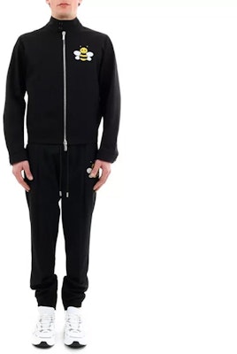 DIOR Seluar Sweat Hitam Longgar dengan Corak Lebah 923C122A4422-989 Details for DIOR Seluar Sweat Hitam Longgar dengan Corak Lebah 923C122A4422-989