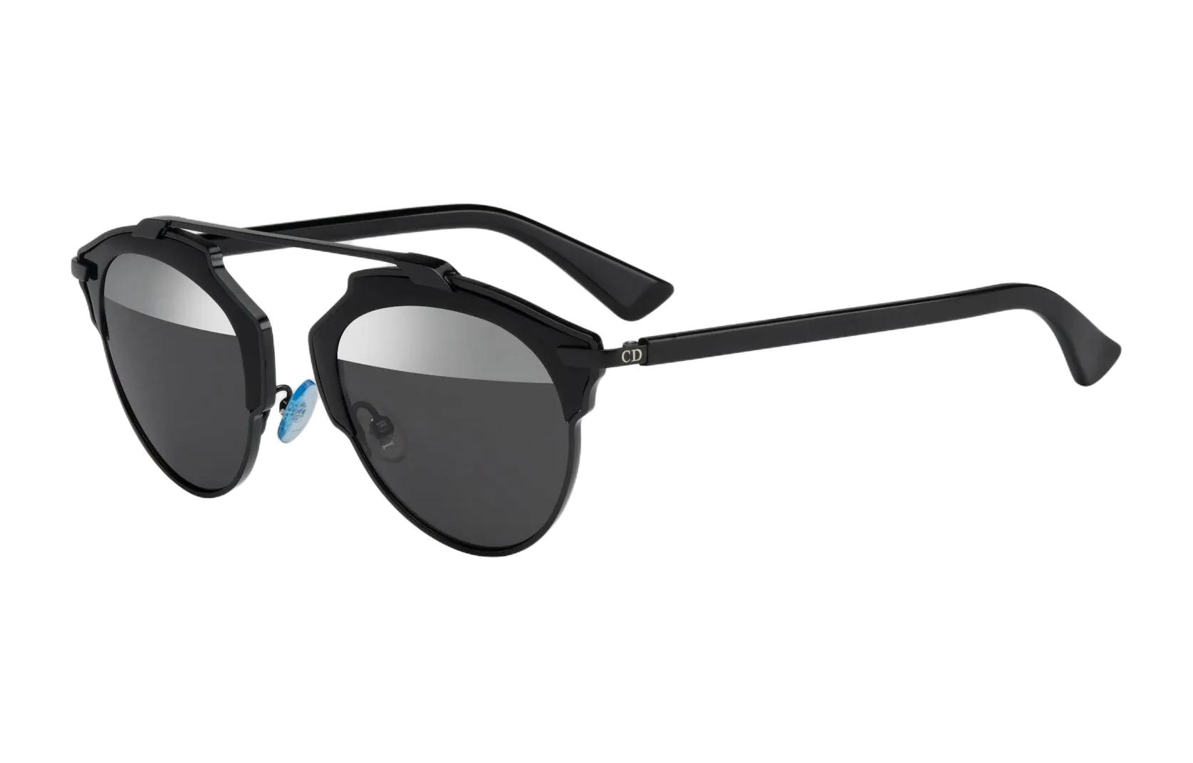 DIOR Black Metal Browline Sunglasses Unisex Couple Style 7844938 圖 2