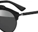 Shop DIOR Black Metal Browline Sunglasses Unisex Couple Style 7844938