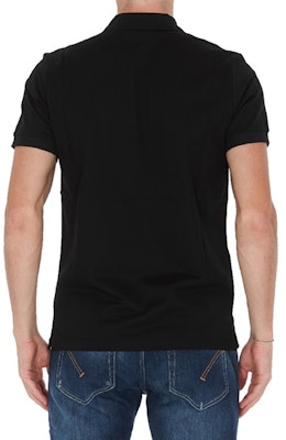 DIOR Black Polo Shirt with Flocked Logo 033J800A0448-980 Shop DIOR Black Polo Shirt with Flocked Logo 033J800A0448-980