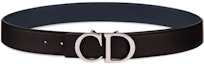 Buy DIOR Cinturón Reversible de Cuero Negro 3.5cm. 4353PLTAM-H16Q