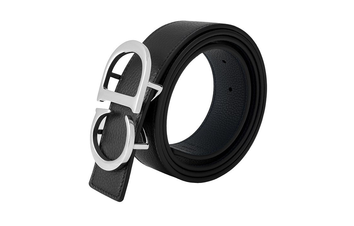 Sizing DIOR Cinturón Reversible de Cuero Negro 3.5cm. 4353PLTAM-H16Q