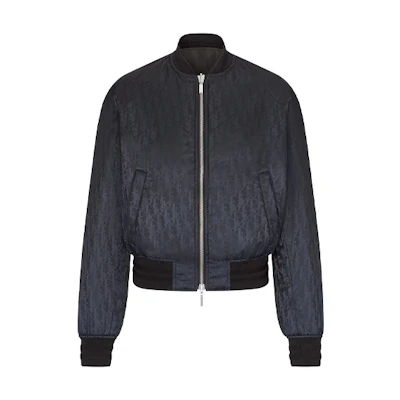 DIOR Black Reversible Printed Bomber Jacket. 183C432A4462-C984