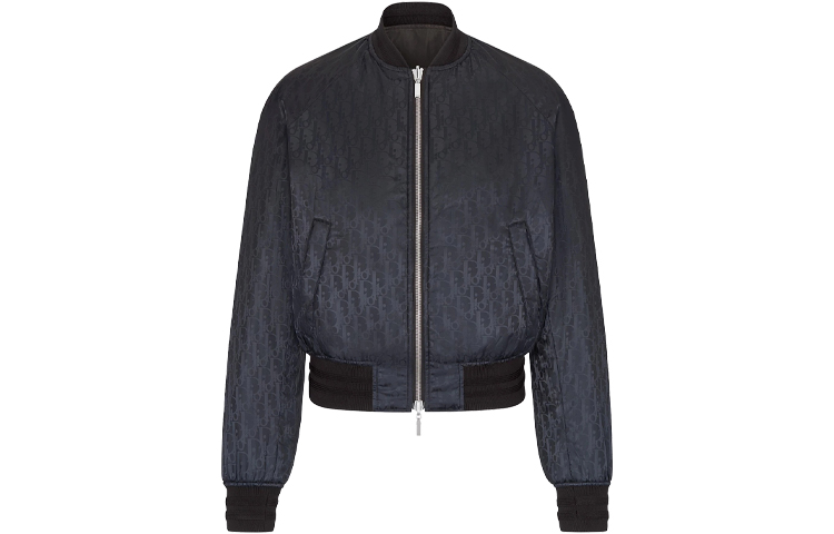 Order DIOR Black Reversible Printed Bomber Jacket. 183C432A4462-C984