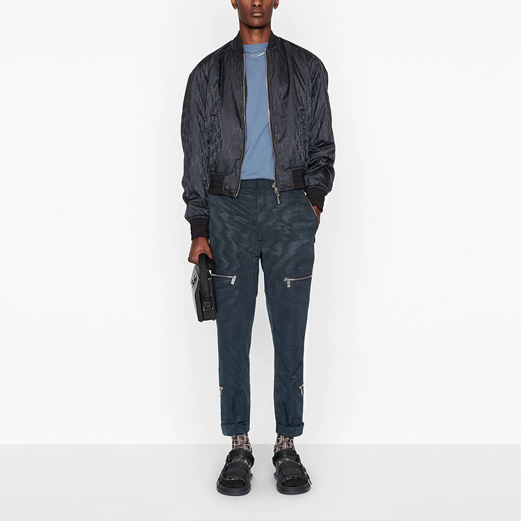 Purchase DIOR Black Reversible Printed Bomber Jacket. 183C432A4462-C984