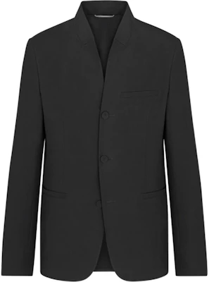 DIOR 黑色单排扣V领长袖夹克 493C214A6209-C900 Buy DIOR 黑色单排扣V领长袖夹克 493C214A6209-C900