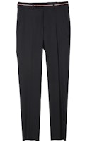 Dior Black Solid Button Mid-Waist Straight Work Pants 633C184A3576-900 Dior Black Solid Button Mid-Waist Straight Work Pants 633C184A3576-900