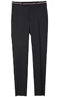 Order Dior 黑色簡約鈕扣中腰直筒工作長褲 633C184A3576-900