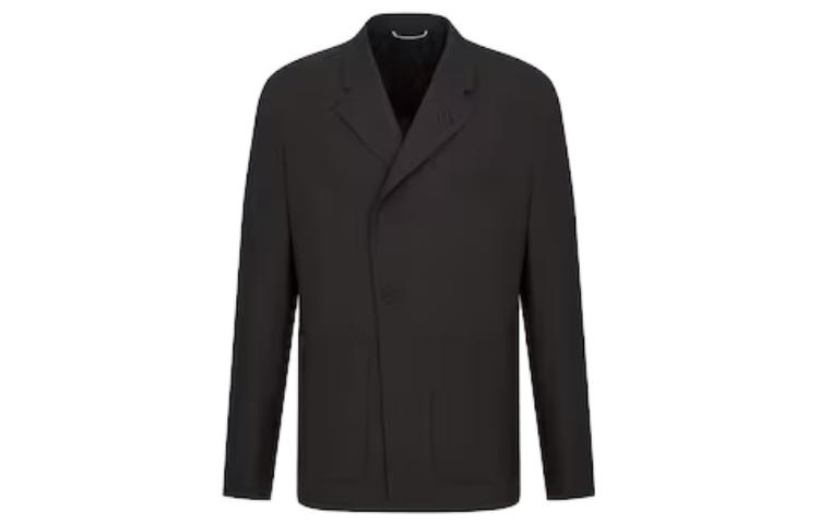 DIOR Black Solid Color Long-Sleeve Casual Jacket 113C278A4993-C900