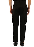 Shop Dior 黑色純色中腰寬鬆工裝褲 013C101A3866-900