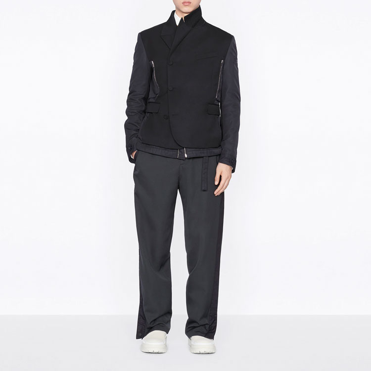 DIOR Black Solid Single-Breasted Long Sleeve Jacket 213C430A5180-C989 圖 4