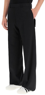 DIOR Black Straight-Leg Casual Pants with Button Mid-Rise Design. 193C101A473-9900 Purchase DIOR Black Straight-Leg Casual Pants with Button Mid-Rise Design. 193C101A473-9900