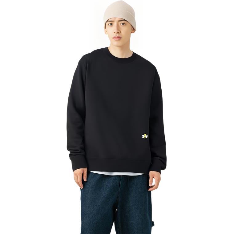 Cheap Dior Sweater Hitam Lebah Bordir Desain Crew Neck Wol. 933M642BT968-982