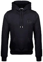DIOR Black Sweatshirt with Front Textured CD Logo 943J600A0531-989 DIOR Black Sweatshirt with Front Textured CD Logo 943J600A0531-989
