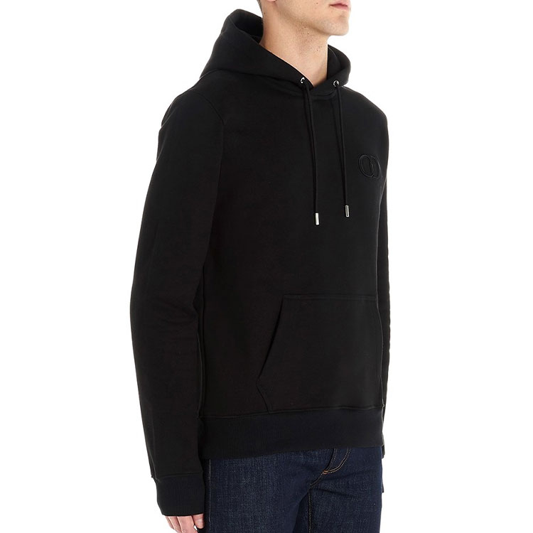 Details for ディオール ブラック スウェットシャツ フロント テクスチャード CDロゴ 943J600A0531-989