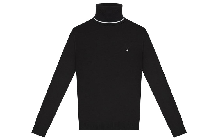 Order DIOR 黑色高领长袖羊毛毛衣 933M688KT332-980