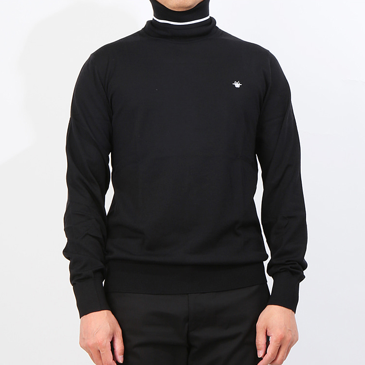 Lookbook DIOR 黑色高领长袖羊毛毛衣 933M688KT332-980