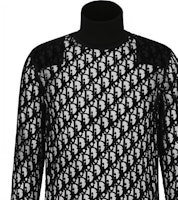 DIOR 黑色高領毛衣帶標誌印花設計。 143J640A0732-C989 Details for DIOR 黑色高領毛衣帶標誌印花設計。 143J640A0732-C989