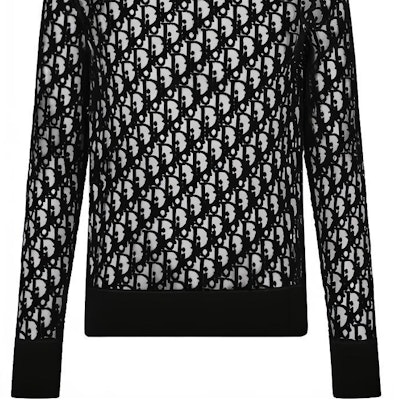 ディオール ブラック ロゴプリント入りタートルネックセーター. 143J640A0732-C989 Sizing ディオール ブラック ロゴプリント入りタートルネックセーター. 143J640A0732-C989