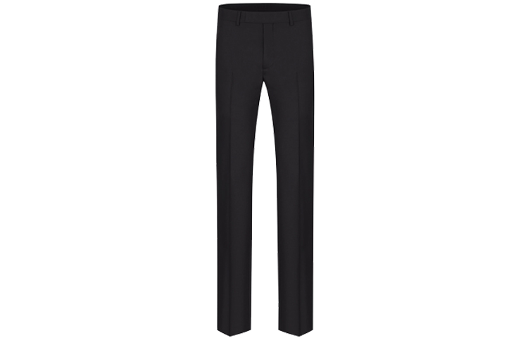 DIOR Black Wool Slim Fit Straight Casual Trousers with Zipper Pockets 013C120A3226-C900 圖 2