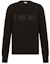 Buy DIOR Sweater Wol Hitam Logo Bordir Crewneck Lengan Panjang. 143M657AT296-C985